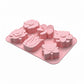 3-Piece Flower Silicone Baking Mold Set Floral Cake Chocolate Candy Soap Mold