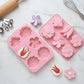 3-Piece Flower Silicone Baking Mold Set Floral Cake Chocolate Candy Soap Mold