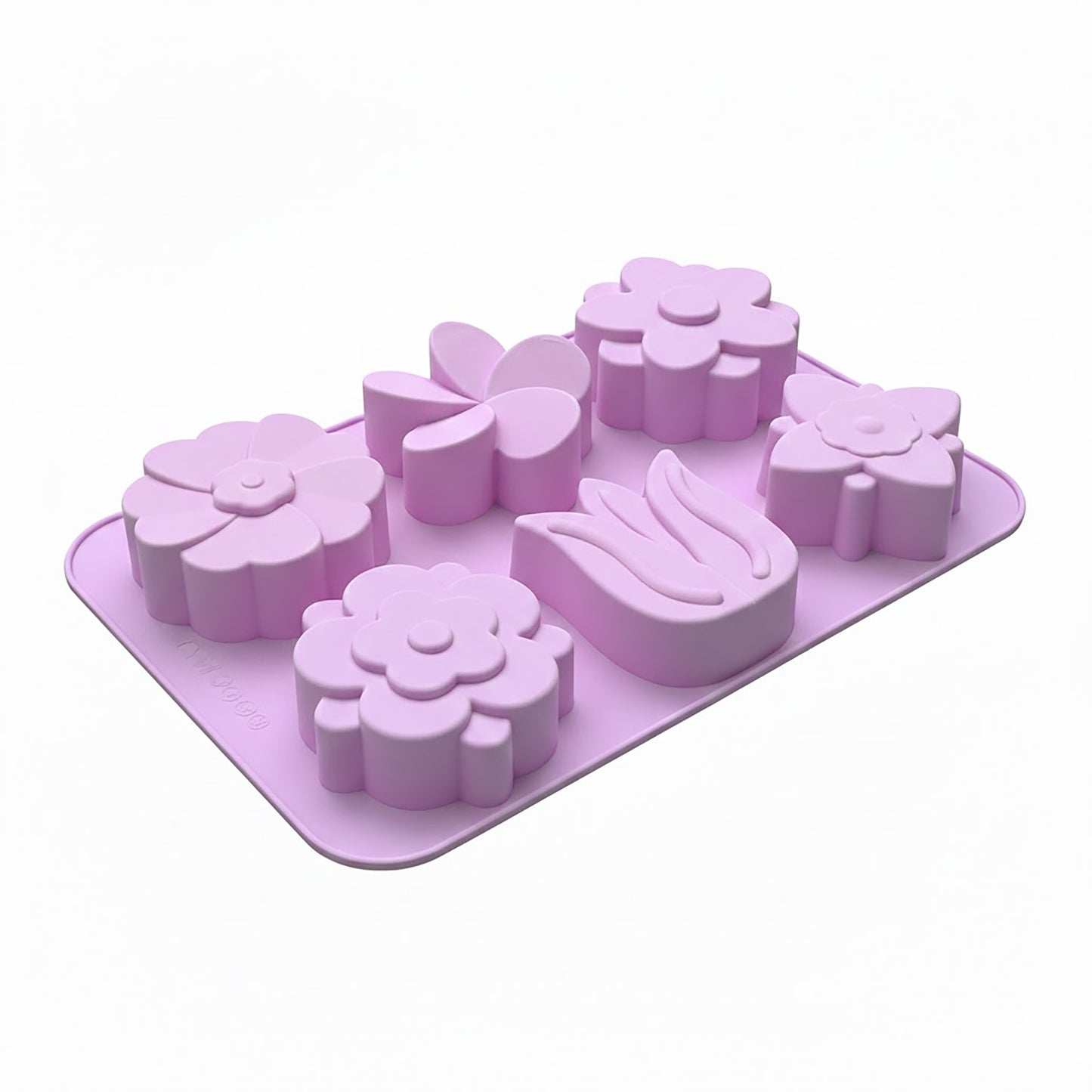 3-Piece Flower Silicone Baking Mold Set Floral Cake Chocolate Candy Soap Mold
