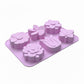 3-Piece Flower Silicone Baking Mold Set Floral Cake Chocolate Candy Soap Mold