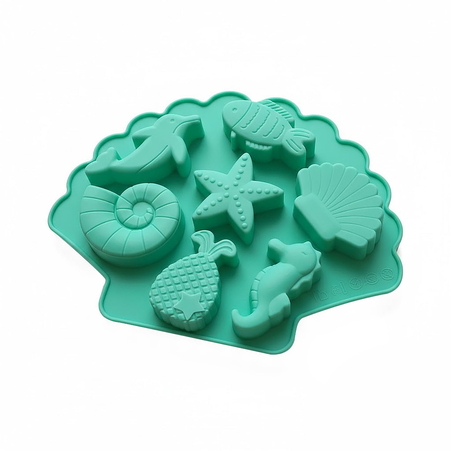3-Piece Ocean Theme Silicone Baking Mold Set Sea Life Cake Chocolate Candy Soap Mold