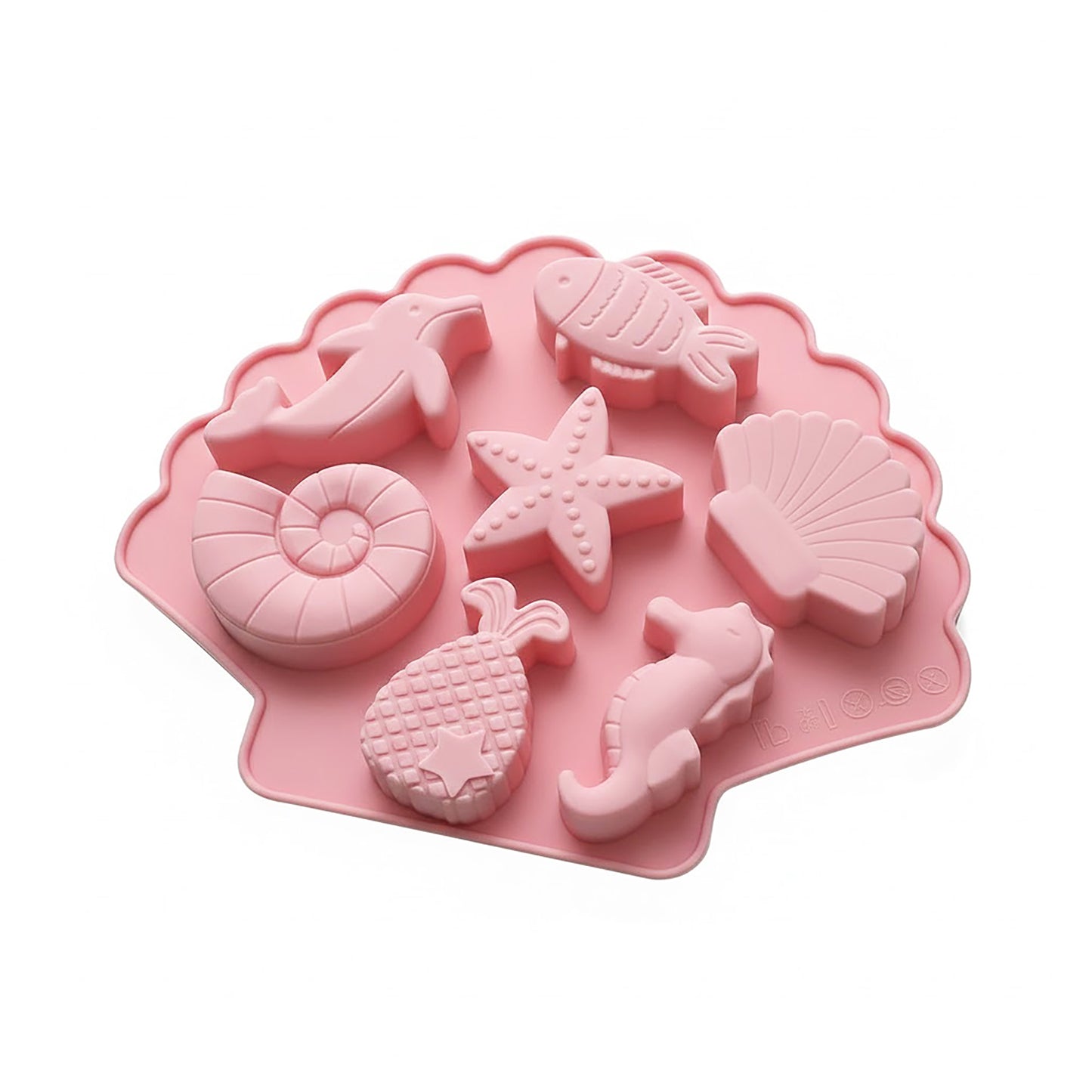 3-Piece Ocean Theme Silicone Baking Mold Set Sea Life Cake Chocolate Candy Soap Mold