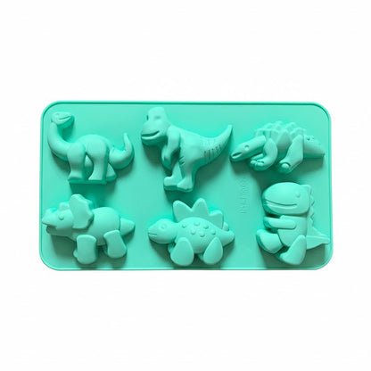 3-Piece Dinosaur Silicone Baking Mold Set Mini Dino Cake Chocolate Candy Soap Mold