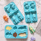 3-Piece Space Theme Silicone Baking Mold Set Rocket Astronaut Cake Chocolate Candy Soap Mold
