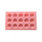 3-Piece Rose Flower Silicone Baking Mold Set Mini Round Cake Chocolate Candy Soap Mold