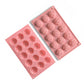 3-Piece Rose Flower Silicone Baking Mold Set Mini Round Cake Chocolate Candy Soap Mold
