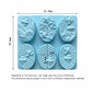 3-Piece Bee and Honeycomb Silicone Baking Mold Set Oval Cake Chocolate Candy Soap Mold