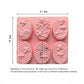 3-Piece Bee and Honeycomb Silicone Baking Mold Set Oval Cake Chocolate Candy Soap Mold