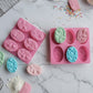 3-Piece Bee and Honeycomb Silicone Baking Mold Set Oval Cake Chocolate Candy Soap Mold