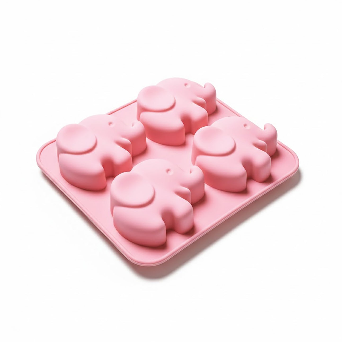 2-Piece Elephant Silicone Baking Mold Reusable Nonstick Cake Chocolate Mold