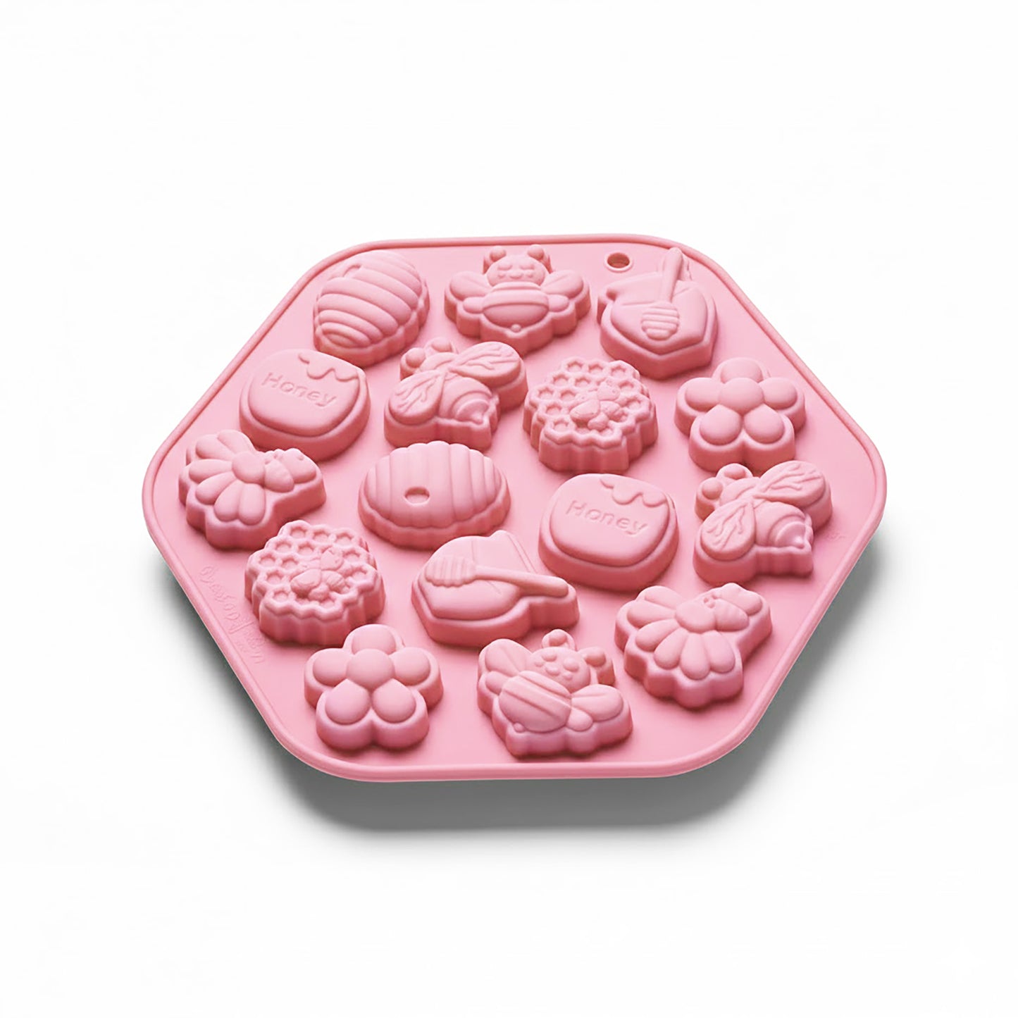 2-Piece Honey Bee Silicone Baking Mold Set Nonstick Flexible Chocolate Candy Dessert Mold