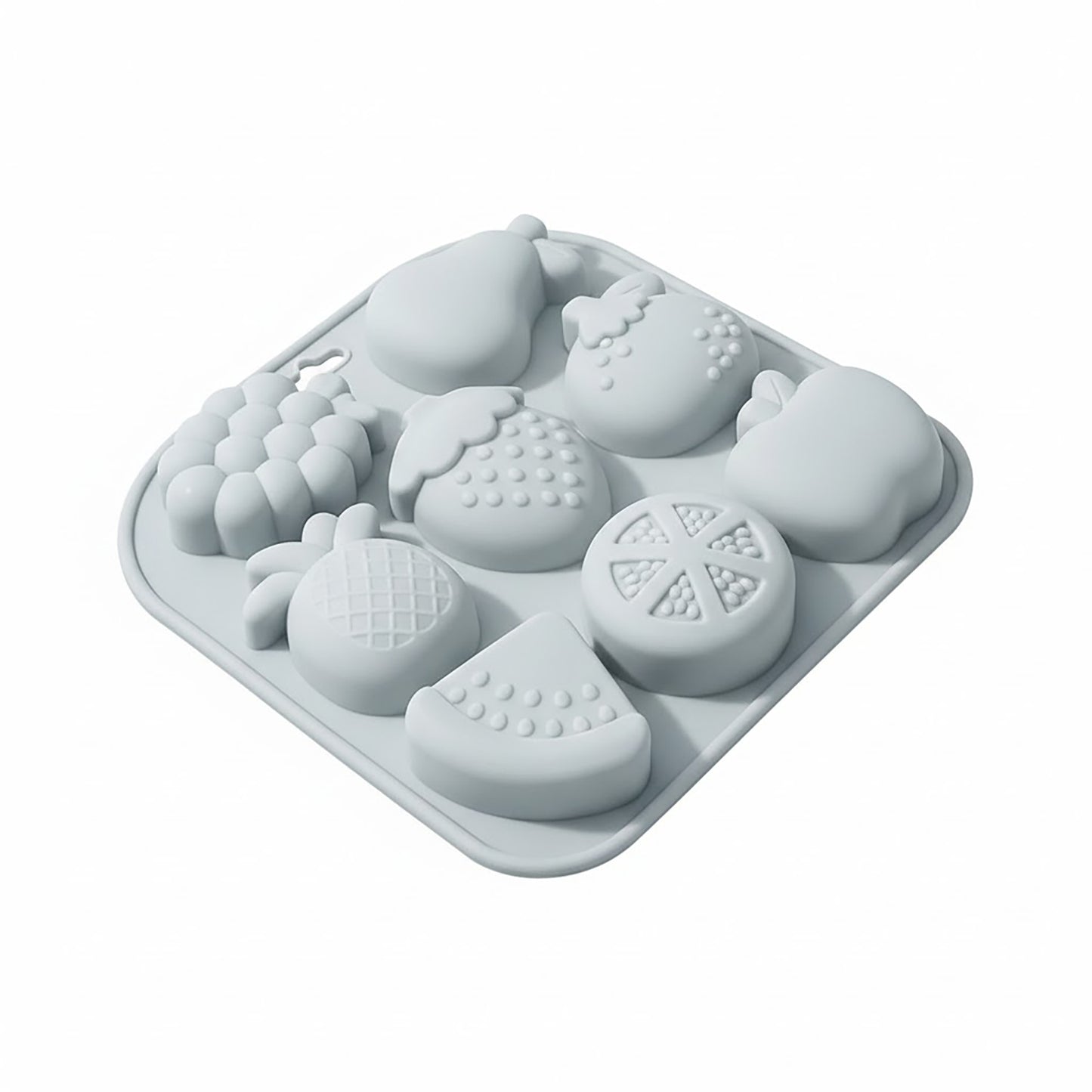 2-Piece Fruit Shape Silicone Baking Mold Set Nonstick Flexible Chocolate Candy Dessert Mold