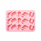 2-Piece Western Silicone Baking Mold Set Nonstick Flexible Chocolate Candy Dessert Mold