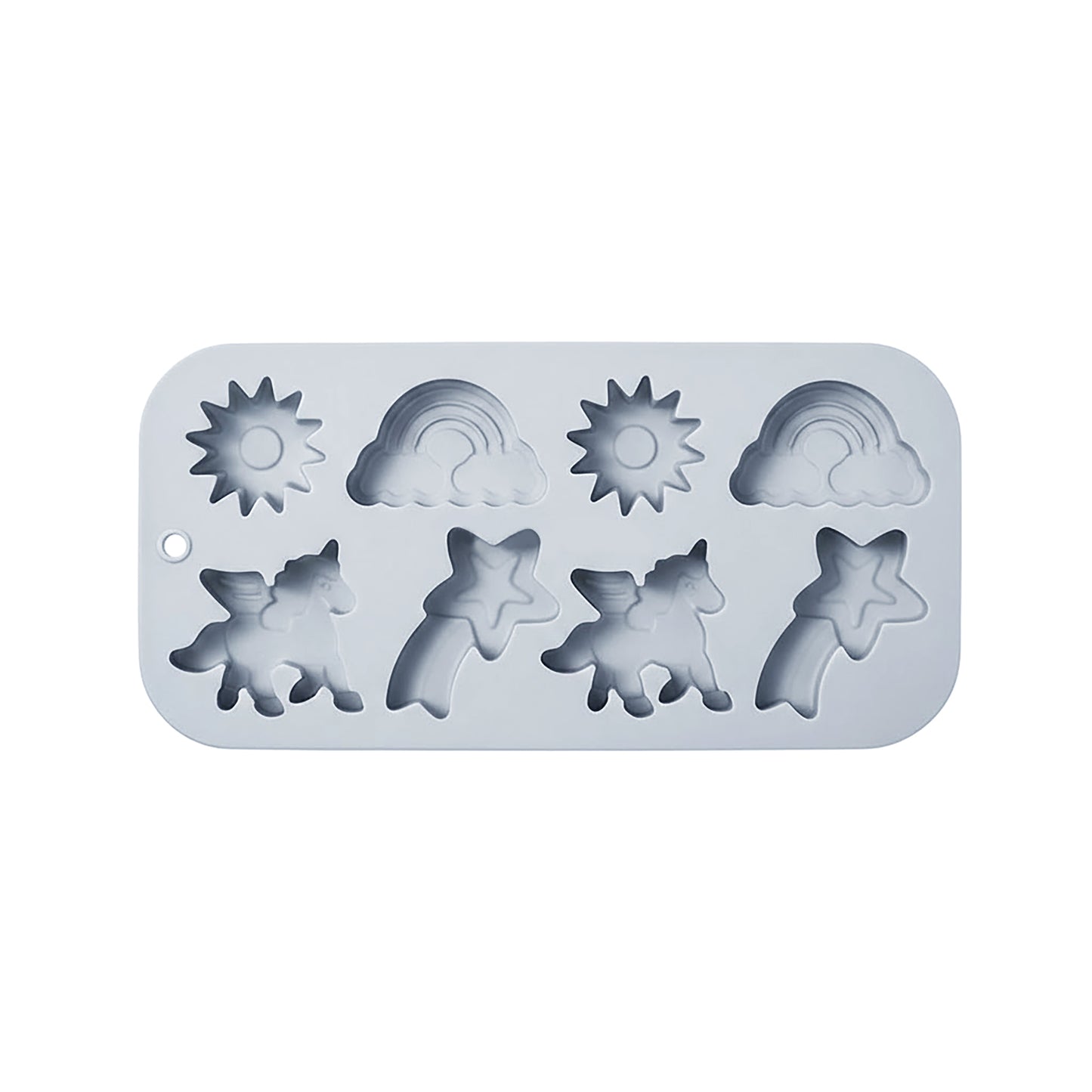 2-Piece Rainbow and Unicorn Silicone Baking Mold Set Nonstick Flexible Candy Dessert Mold