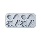 2-Piece Rainbow and Unicorn Silicone Baking Mold Set Nonstick Flexible Candy Dessert Mold