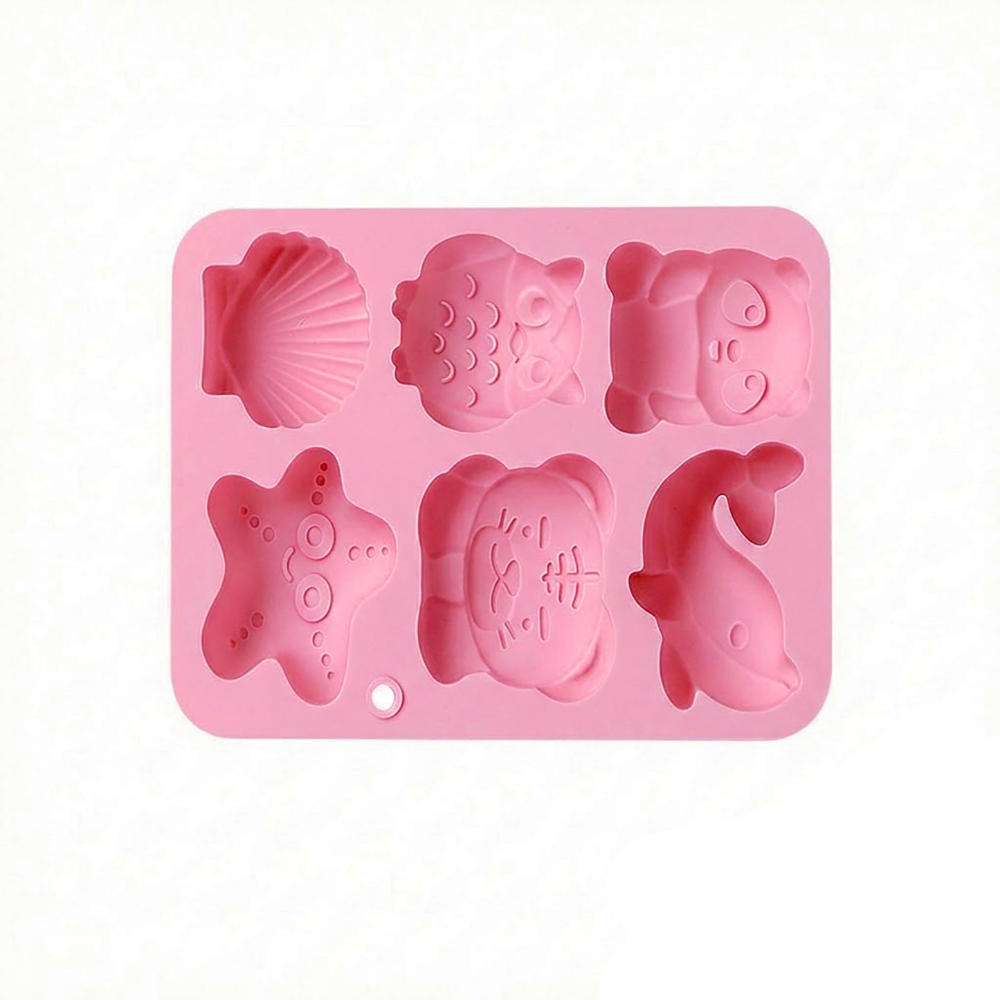 3-Piece Animal and Ocean Silicone Baking Mold Set Nonstick Flexible Chocolate Candy Mold
