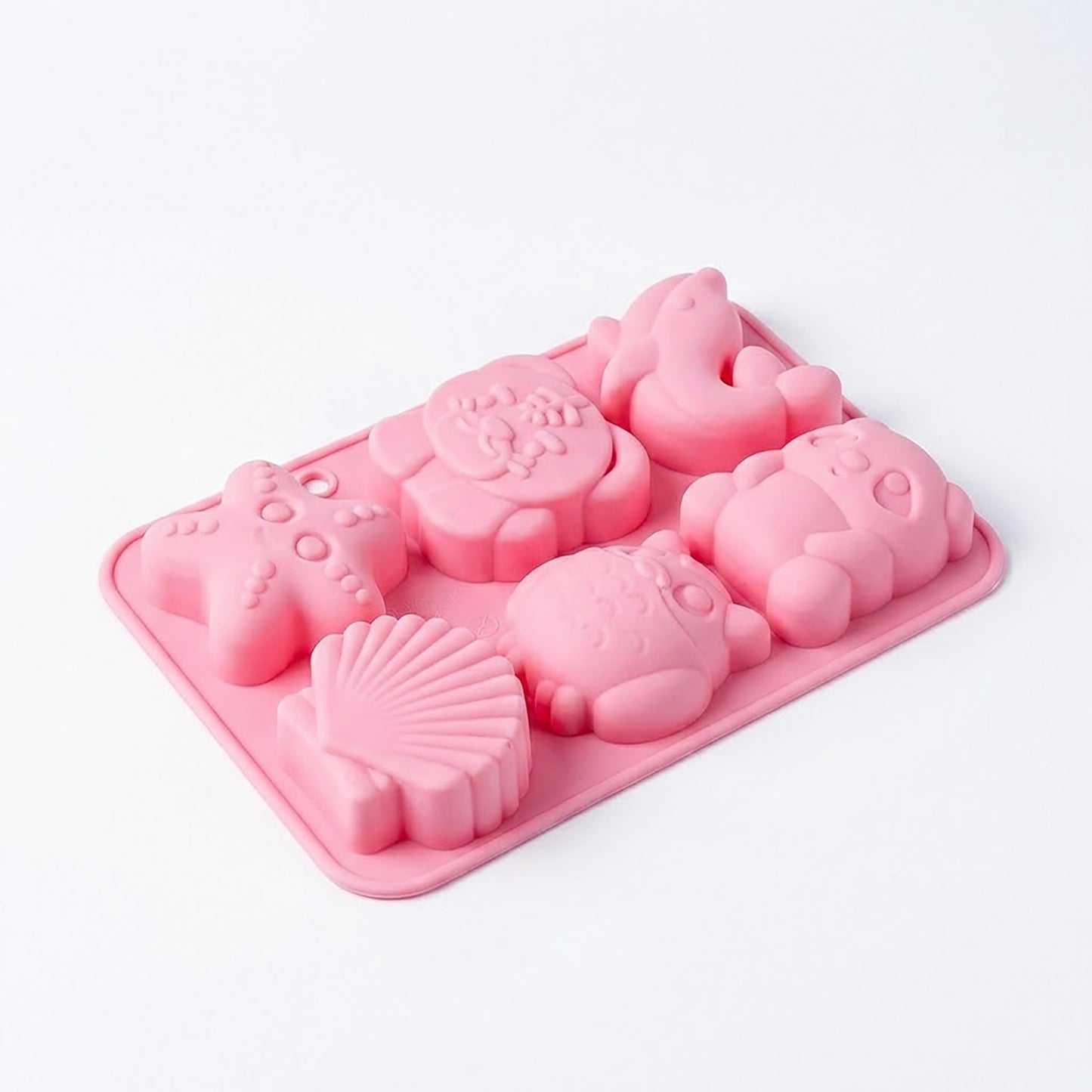 3-Piece Animal and Ocean Silicone Baking Mold Set Nonstick Flexible Chocolate Candy Mold