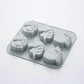 2-Piece Unicorn Silicone Baking Mold Set Nonstick Flexible Chocolate Candy Dessert Mold