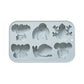 2-Piece Animal Silicone Baking Mold Set Nonstick Flexible Chocolate Candy Dessert Mold