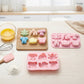 2-Piece Animal Silicone Baking Mold Set Nonstick Flexible Chocolate Candy Dessert Mold