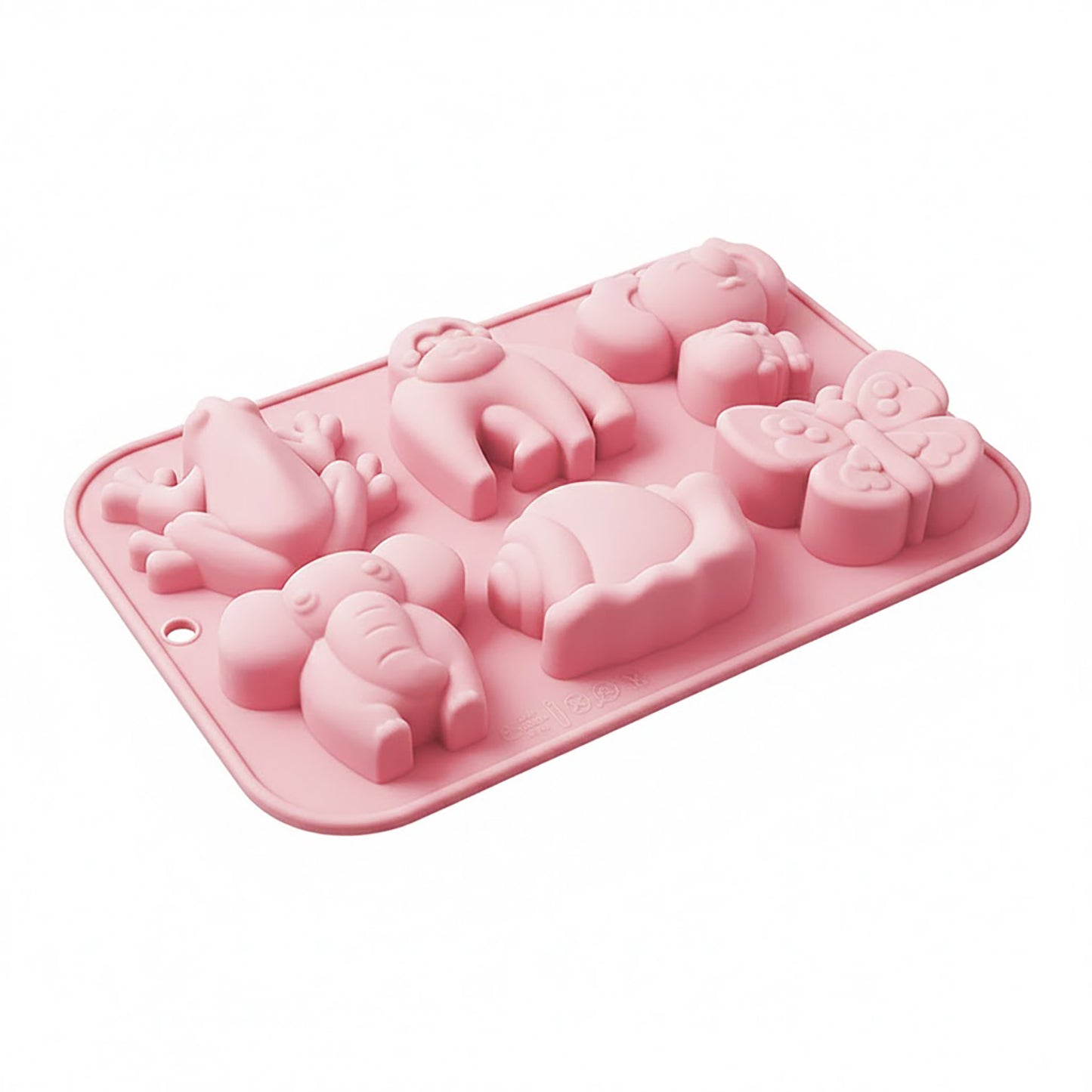 2-Piece Animal Silicone Baking Mold Set Nonstick Flexible Chocolate Candy Dessert Mold