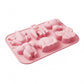 2-Piece Animal Silicone Baking Mold Set Nonstick Flexible Chocolate Candy Dessert Mold