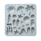 2-Piece Beach Silicone Baking Mold Set Nonstick Summer Shape Chocolate Candy Dessert Mold