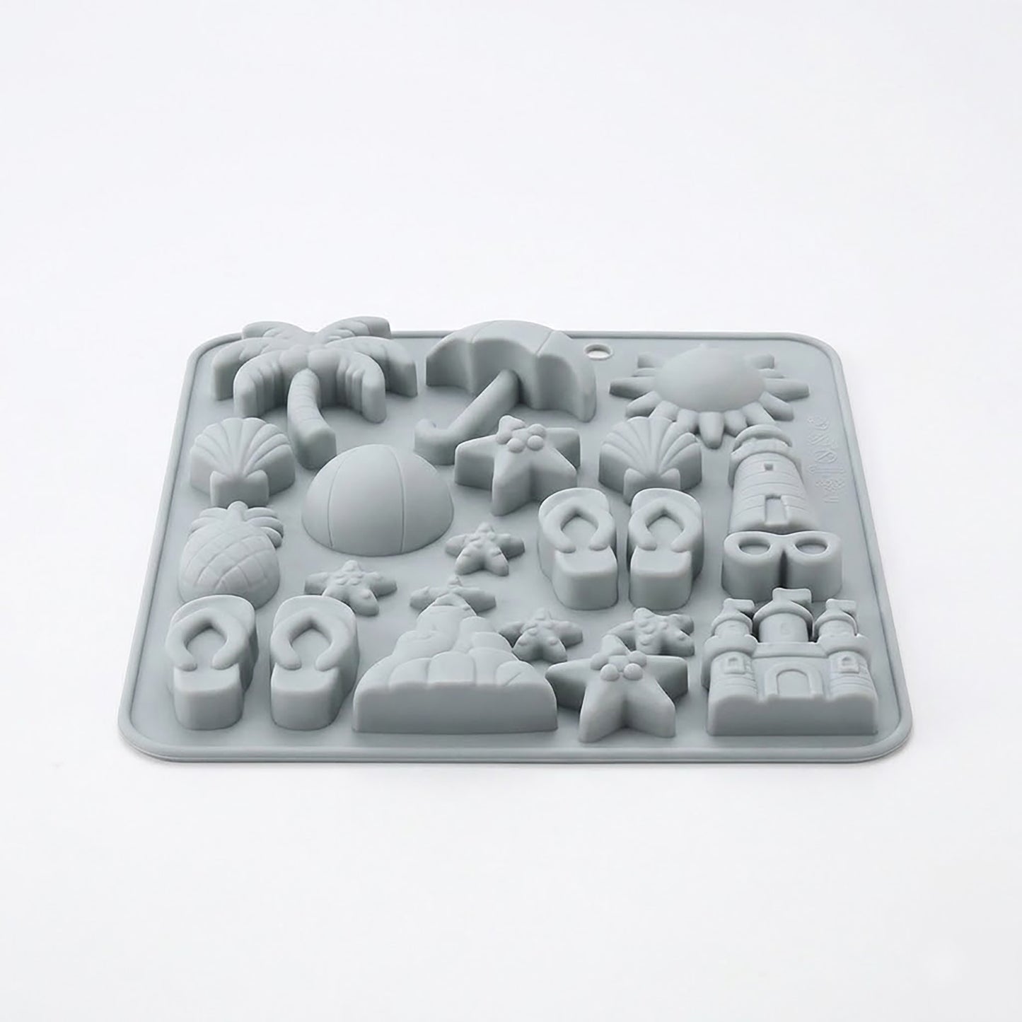 2-Piece Beach Silicone Baking Mold Set Nonstick Summer Shape Chocolate Candy Dessert Mold