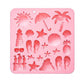 2-Piece Beach Silicone Baking Mold Set Nonstick Summer Shape Chocolate Candy Dessert Mold