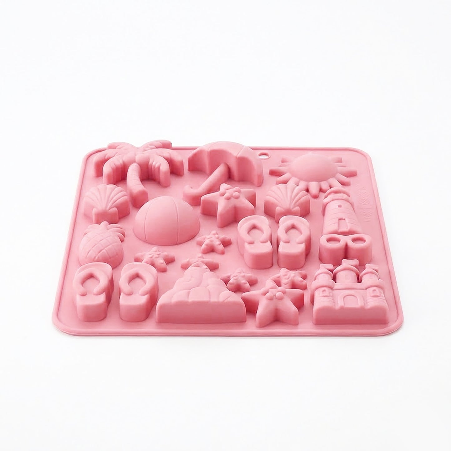 2-Piece Beach Silicone Baking Mold Set Nonstick Summer Shape Chocolate Candy Dessert Mold