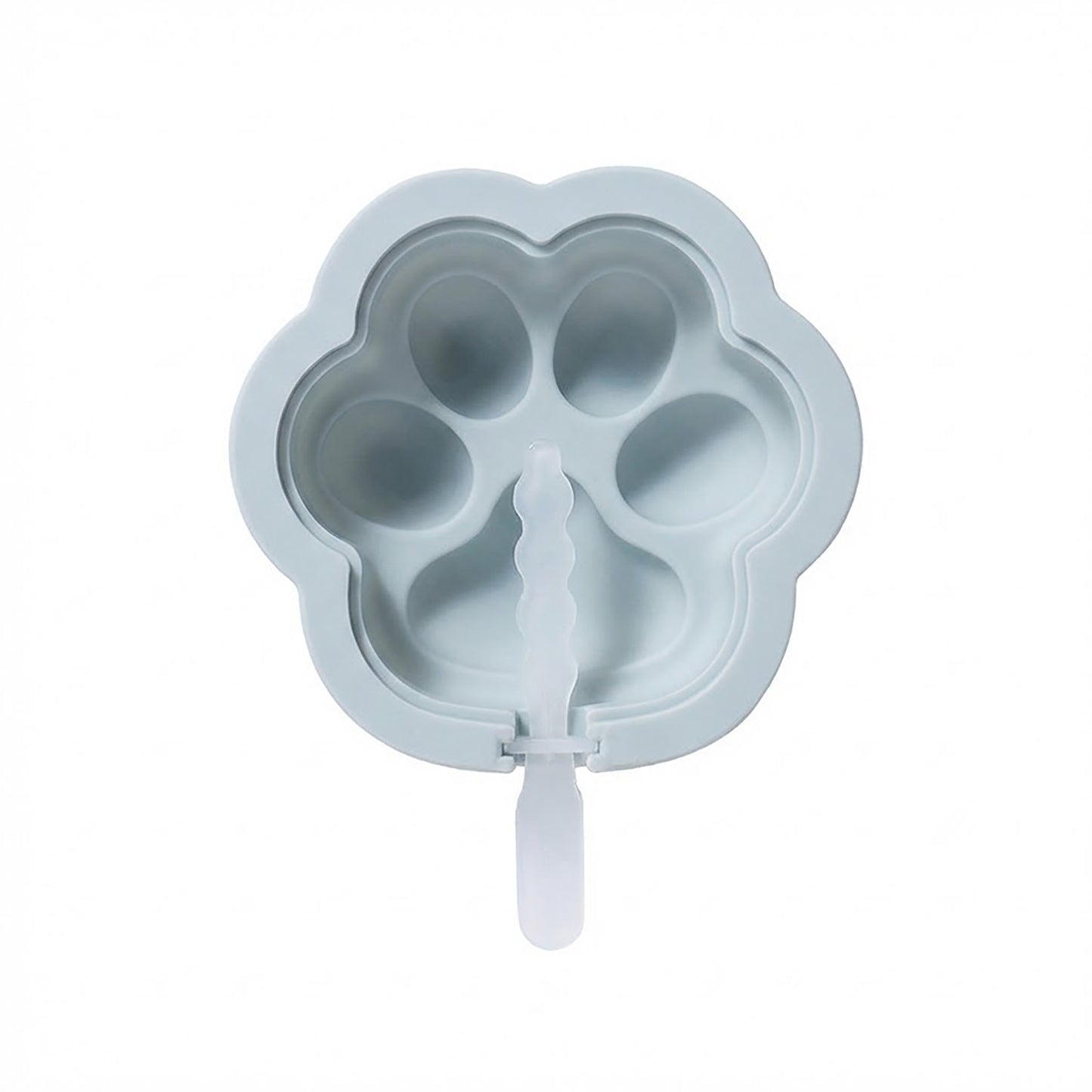2-Piece Silicone Popsicle Mold Set Reusable Nonstick Ice Pop Maker with Easy Release Design
