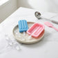 2-Piece Silicone Popsicle Mold Set Reusable Nonstick Ice Pop Maker with Easy Release Design