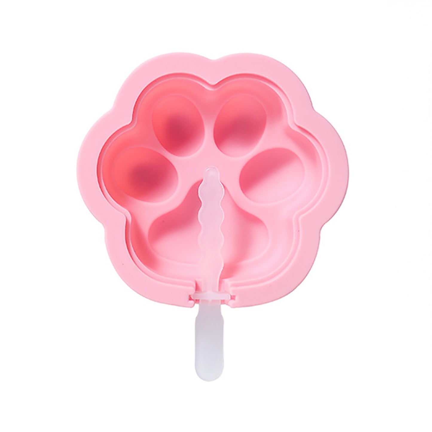 2-Piece Silicone Popsicle Mold Set Reusable Nonstick Ice Pop Maker with Easy Release Design