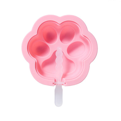 2-Piece Silicone Popsicle Mold Set Reusable Nonstick Ice Pop Maker with Easy Release Design