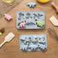 2-Piece Dinosaur Silicone Baking Mold Set Nonstick Flexible Chocolate Candy Dessert Mold