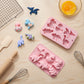 2-Piece Dinosaur Silicone Baking Mold Set Nonstick Flexible Chocolate Candy Dessert Mold