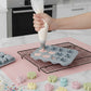 2-Piece Silicone Flower and Butterfly Baking Mold Set Nonstick Flexible Candy Chocolate Mold