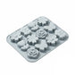 2-Piece Silicone Flower and Butterfly Baking Mold Set Nonstick Flexible Candy Chocolate Mold