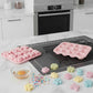 2-Piece Silicone Flower and Butterfly Baking Mold Set Nonstick Flexible Candy Chocolate Mold