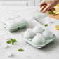 2-Piece Ice Cube Tray Set Round and Square Large Mold with Easy Release Flexible Silicone Design