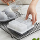 2-Piece Ice Cube Tray Set Round and Square Large Mold with Easy Release Flexible Silicone Design