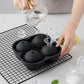 2-Pack Rose Silicone Ice Mold 4-Cavity Large Flower Ice Cube Tray with Lid