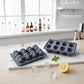 2-Pack Skull Silicone Ice Cube Tray 8-Cavity Flexible Nonstick Halloween Drink Mold