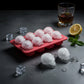2-Pack Skull Silicone Ice Cube Tray 8-Cavity Flexible Nonstick Halloween Drink Mold