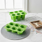 6-Cavity Silicone Popsicle Mold with Reusable Lid Flexible Nonstick Frozen Treat Tray