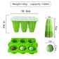 6-Cavity Silicone Popsicle Mold with Reusable Lid Flexible Nonstick Frozen Treat Tray