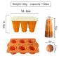 6-Cavity Silicone Popsicle Mold with Reusable Lid Flexible Nonstick Frozen Treat Tray