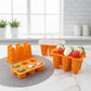 6-Cavity Silicone Popsicle Mold with Reusable Lid Flexible Nonstick Frozen Treat Tray