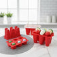 6-Cavity Silicone Popsicle Mold with Reusable Lid Flexible Nonstick Frozen Treat Tray