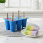 Silicone Popsicle Mold with Lid 6 Cavity Reusable Ice Pop Maker Tray